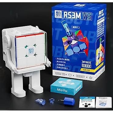 магнитный кубик: Детские игрушки, кубик Рубика | MoYu 3x3x3 RS3 M v5 (Maglev + Robot — 1