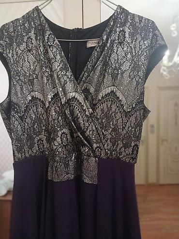 Ziyafət donları: 1) Bəzəkli yaxalı maxi don - Rəng: tünd bənövşəyi - Model: qolsuz — 10