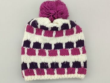 czapka dziewczęca zimowa: Czapka, One size, stan - Dobry