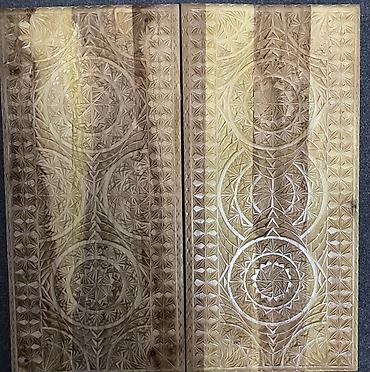 Нарды: Нарды ШАХМАТЫ на заказ ручной работы из дерева, украшенные резьбой — 7