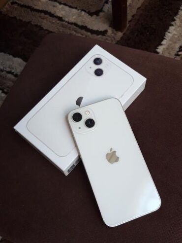 i̇phone xs: IPhone 13, 128 GB, Ağ, Barmaq izi, Face ID, Sənədlərlə