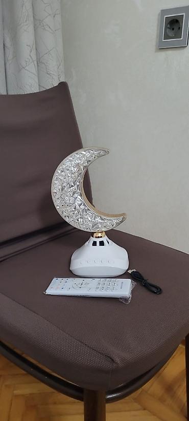 masaustu isiq: Aypara formalı LED masa lampası – pultla idarəetmə - Dizayn: Kristal — 1