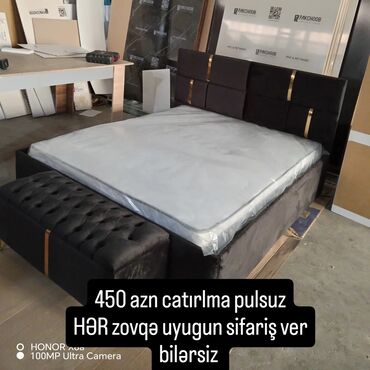 dizayn mebel: Yeni, İkinəfərlik çarpayı, Bazasız, Matras ilə