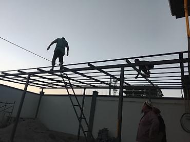 Үй жана бакча үчүн бардык: НАВЕС ЖАСАЙБЫЗ.Строительство и монтаж навесовкозырьков из металла под — 2