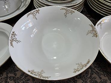 Наборы посуды: Винтаж! Классика! Столовый сервиз из белоснежного фарфора с позолотой — 12