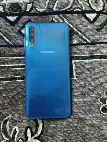 внутренний модем: Samsung Galaxy A50, Б/у, 64 ГБ, цвет - Синий, 2 SIM