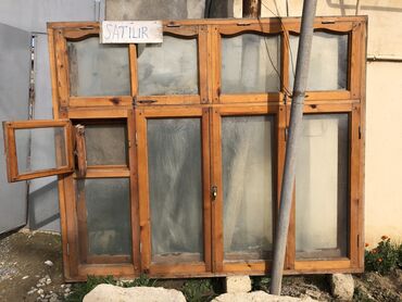 pəncərə taxta: 2.10x1.75 Ölçüsü