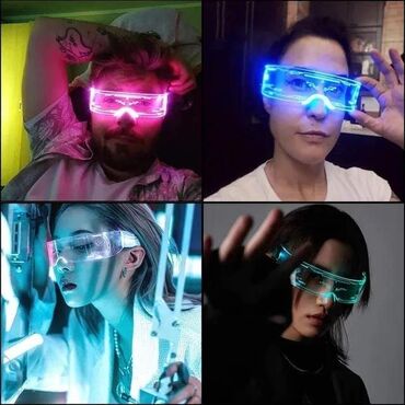 Naočare: Cena 1490 dinara LED Svetlece Neonske naocare LED svetleće naočare — 8