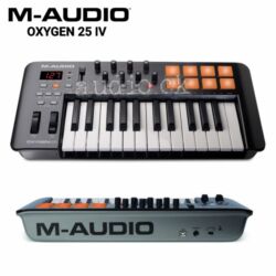 настольный микрофон: M-Audio Oxygen 25 mkIV компактная и мощная MIDI-клавиатура для