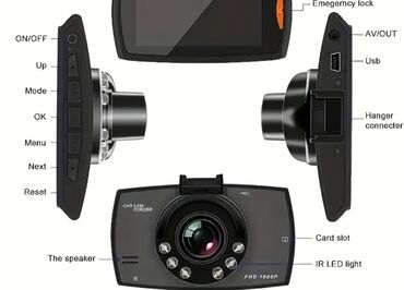 GPS трекеры: Avtomobil DVR – FHD 1080P Xüsusiyyətlər: - 1080p Full HD video yazma