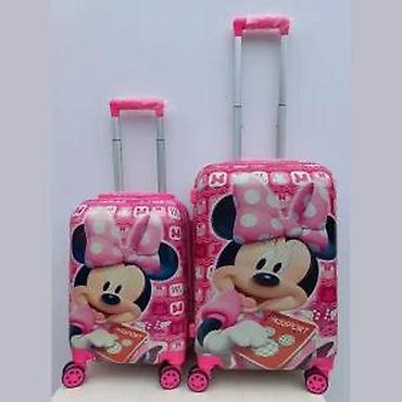 Rančevi, torbe i koferi: Dečiji koferi set – Minnie Mouse motiv - Set od 2 kofera u ružičastoj — 10
