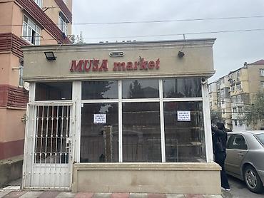 real emlak: İcarəyə obyekt – “MUSA market” vitrini və zalı - Küçəboyu vitrinli — 1