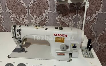 Tikiş maşınları: YAMATA sənaye tikiş maşını - Model: YAMATA (üzərində “Yamata” loqosu