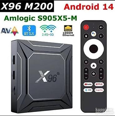 DVD i Blu-ray plejeri: Android boks X96 M200- S905X5M- 4GB-BT 5x- Android 14 Garancija na — 7