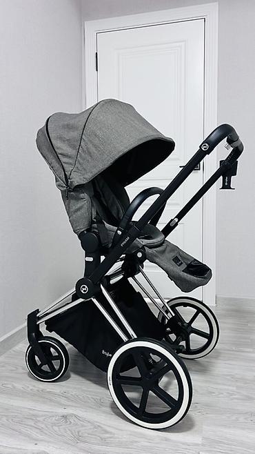 priam: Коляска, Cybex, цвет - Серебристый, Б/у, Самовывоз, Платная доставка — 7