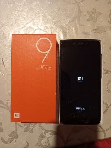 Elektronika: Xiaomi Redmi 6 | 32 GB | rəng - Qara 
 | Sensor, Barmaq izi, İki sim kartlı