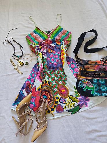 Desigual (2012) colorful floral print mini dress Price:65₼ Size:40 — 2