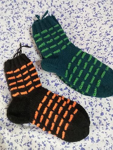 Носки и белье: Вязаные носки ручной вязки: женские, мужские, подростковые, детские — 6