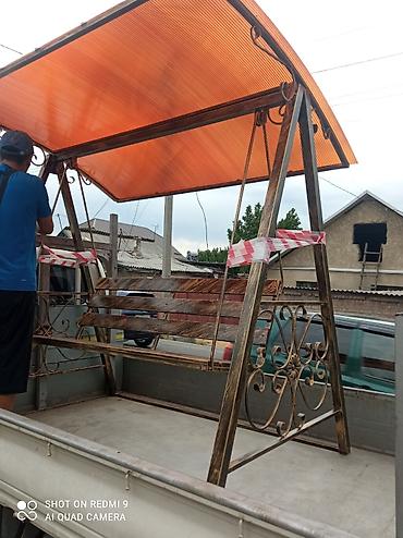 Садовые качели: Садовые качели Со спинкой, С крышей — 6