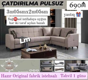 диван с подушками: Künc divan, Yeni, Açılan, Bazalı