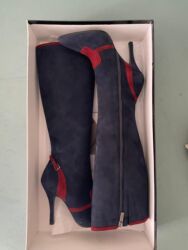 Çəkmələr: Çəkmə, Ölçü: 37, rəng - Göy, Yeni — 6