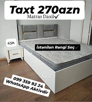 matras taxt: *Yeni ✨ _Taxt_ __Çarpayı_ 270Azn* 🔹İstehsal Rusiya Laminat 18/lik — 1