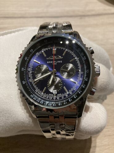 Watches: Breitling Navitimer B01 Chronograph 46 - electric blue       Quartz -