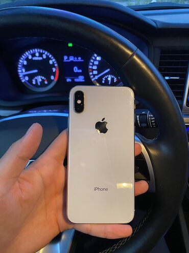 айфон х цена в бишкеке бу: IPhone X, Б/у, 64 ГБ, Белый, Защитное стекло, 75 %