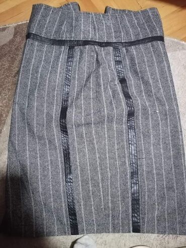 plisana suknja: XL (EU 42), Mini, bоја - Siva