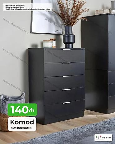 Komodlar: Komod – 40×100×80 sm - Material: 18 mm laminat - Rəng seçimi — 1