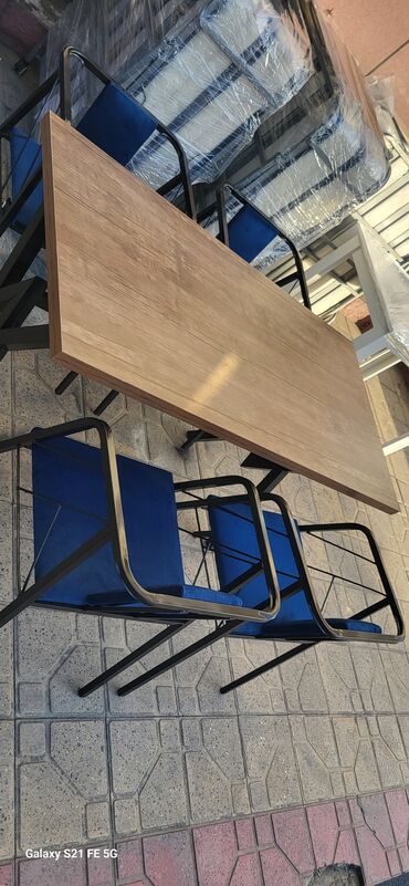 Stullar: Mətbəx üçün, Yeni, Qatlanmayan, rəng - Göy Stul — 11