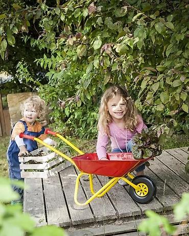 Sve za dečije igralište: Dečija metalna kolica za baštu - Robusna baštenska kolica prilagođena — 1