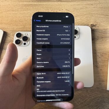 Apple iPhone: IPhone 16 Pro Max, White Titanium, Коробка, 100 % — 5