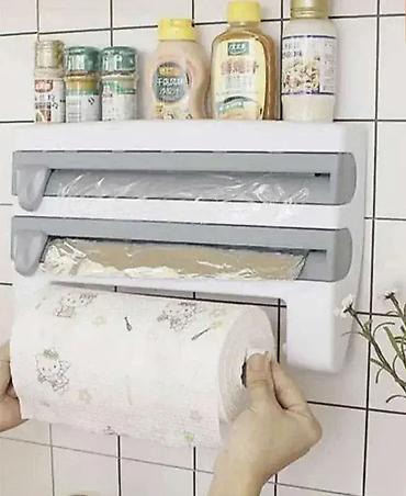 ikea vakum drzaci: Držač za Ubruse i Folije 4u1 sa Policom za Začine Dobrodošli u — 1