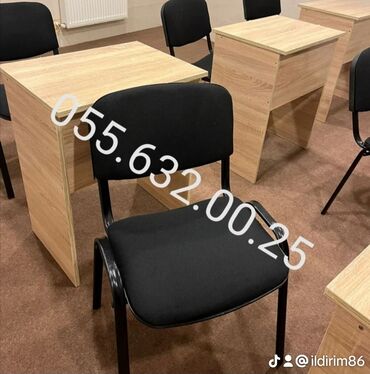 Ofis dəst mebeli: Məktəbli partalari Şagird oturacaqları və masalar Şagird stol stul — 21