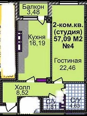 понараме: 1 комната, 58 м², Технопарк Элитка, 9 этаж, ПСО (под самоотделку) — 2