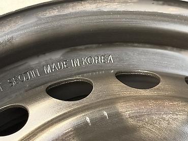 15: Железные Диски R 15 Hyundai, Комплект, отверстий - 5, Б/у — 6