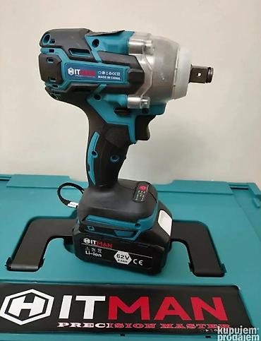 Setovi akumulatorskog alata: Set akumulatorskih alata HITMAN – 62V Sadržaj kompleta: - Ugaona — 9