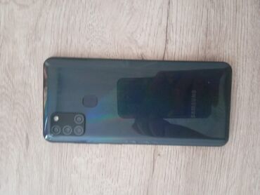 modem sim kartlı: Samsung Galaxy A21S, 64 GB, rəng - Qara, Barmaq izi, İki sim kartlı, Face ID