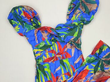 zara sukienka w kwiaty z bufiastymi rękawami: Zara, Women`s dress, size XS