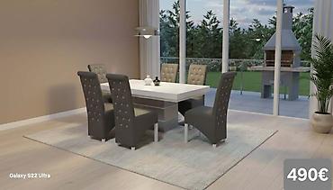 Stilske garniture: Trpezarijski setovi – više modela - Set 1 (prikaz 1 i 4) – 640€: - — 49