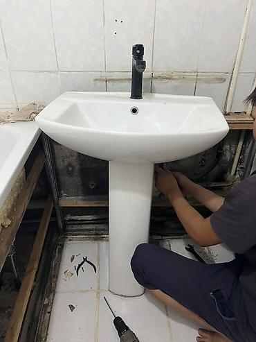 пьедесталом раковина с: Раковина для ванной, Особенности: Глянцевое, Материал: Керамика — 2