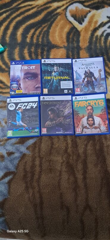 PS5 (Sony PlayStation 5): Diskler Tam idealdi xec bir problem yoxdu satilir Hamsi 130 Azn