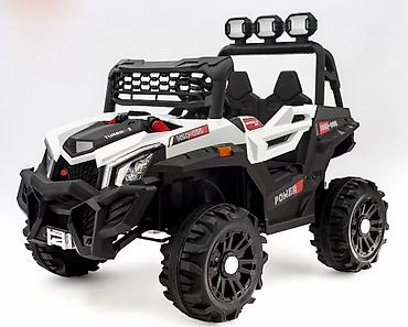 broj 31: 827153 Džip Power 12V Beli Snažan električni džip za decu koji — 1