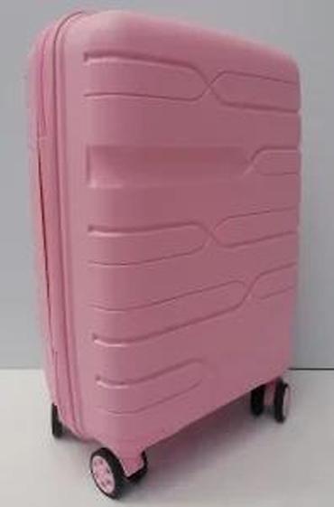 Putni koferi i torbe: Tvrdi kofer na točkiće – ružičasti - Materijal: čvrsta ABS/plastika — 14