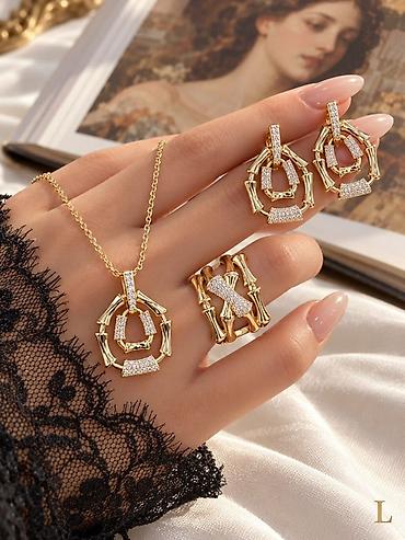 ted baker: Qızılı tonlarda zərif zərgərlik dəstləri Təsvir: - Dörd fərqli dizayn — 3