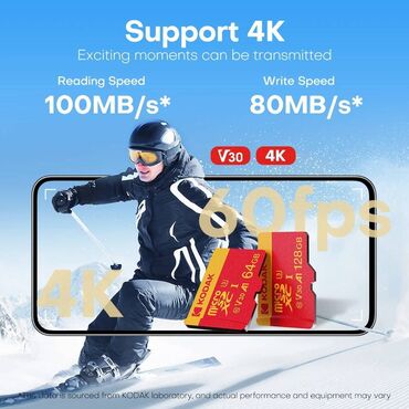 kodak tabletkası qiymeti: Sürətli Kodak 128GB Micro SD və SD V30 kartları !!! Rəsmi Kodak bizdə!