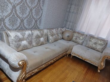 Mətbəx mebeli: Künc divan, İşlənmiş, Parça, Çatdırılma yoxdur