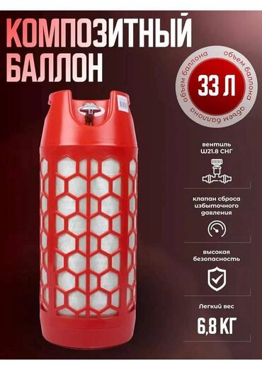 Композитные газовые баллоны: Композитный газовый баллон, Другой бренд, Наполнение: Пустой, Новый, В розницу — 14