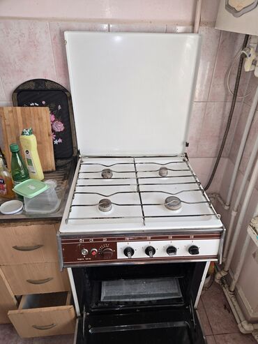 plitələr: Плита Газовая, Отдельностоящая, 4 конфорки, Б/у